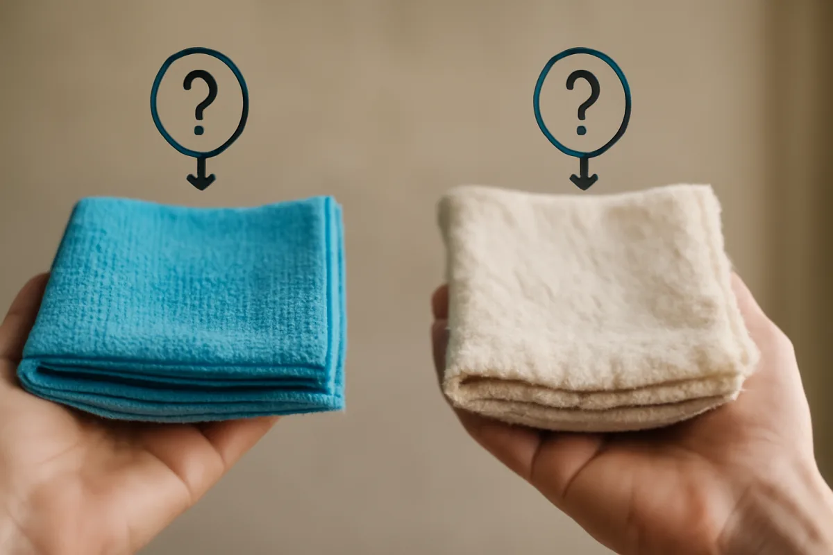 Panni in microfibra o cotone naturale? Le differenze che contano davvero