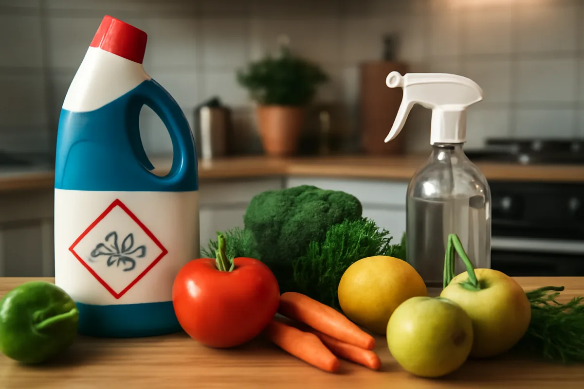 Perché evitare la candeggina sulle superfici alimentari? I rischi nascosti e la soluzione sostenibile