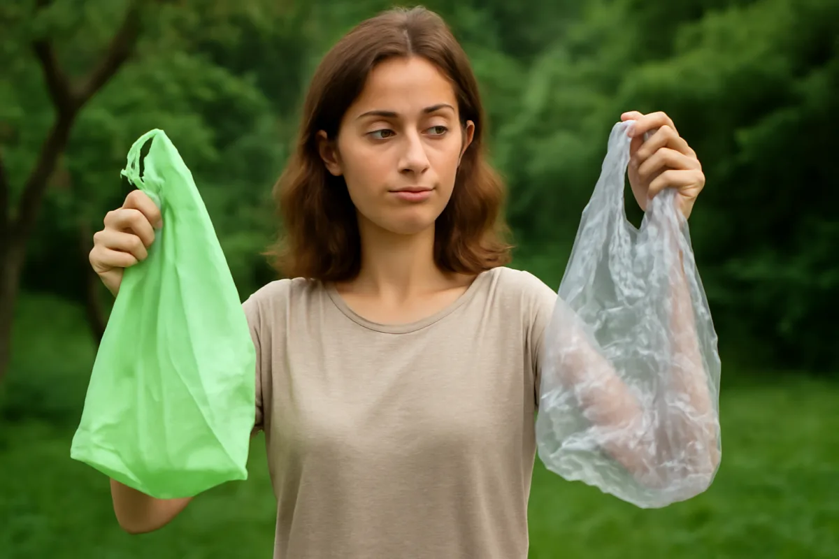 Sacchetti compostabili o plastica riciclata? La scelta giusta per uno stile di vita green